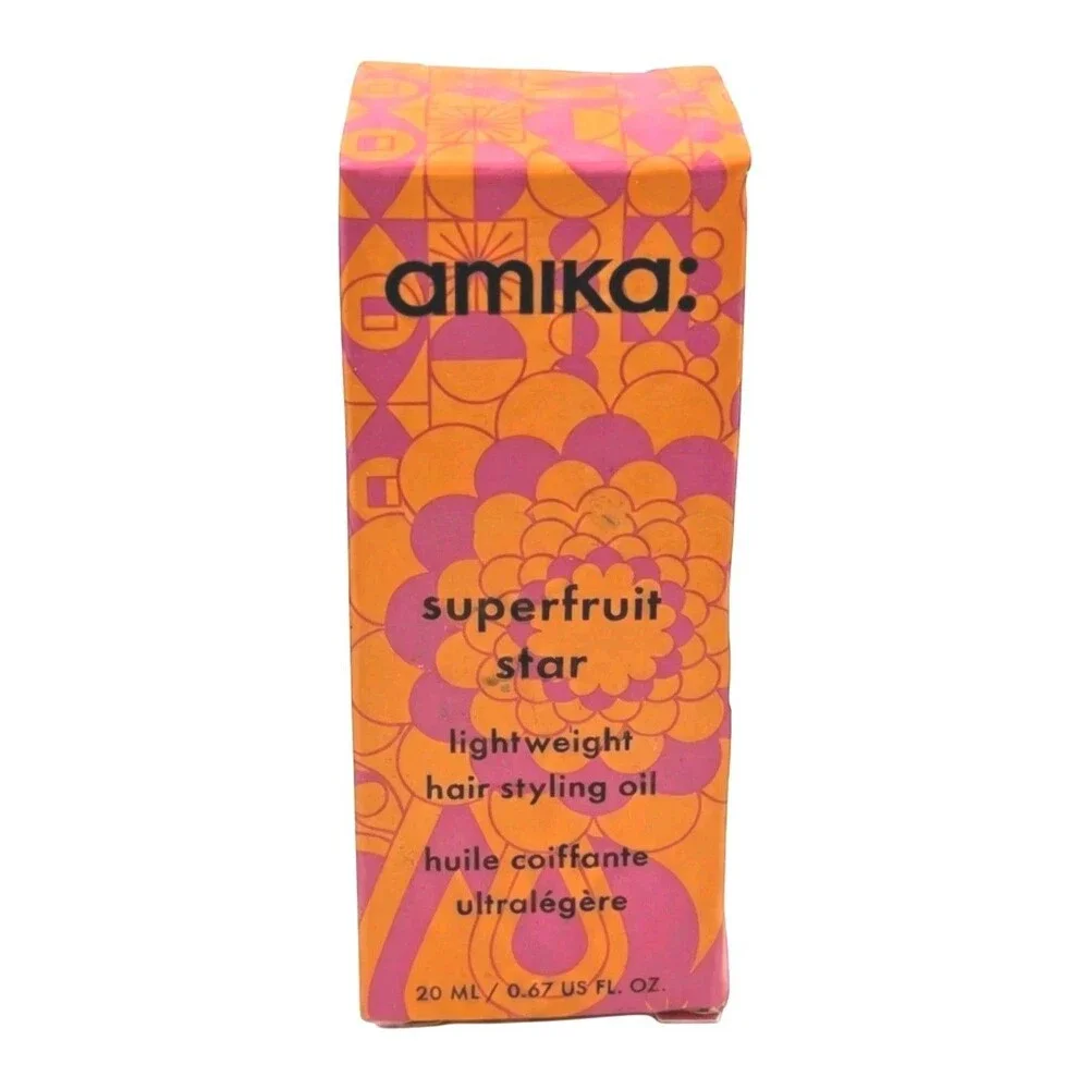 Amika Perk Up Dry Shampoo 5.4 oz & Superfruit Star Hair Styling Oil 20 ml New